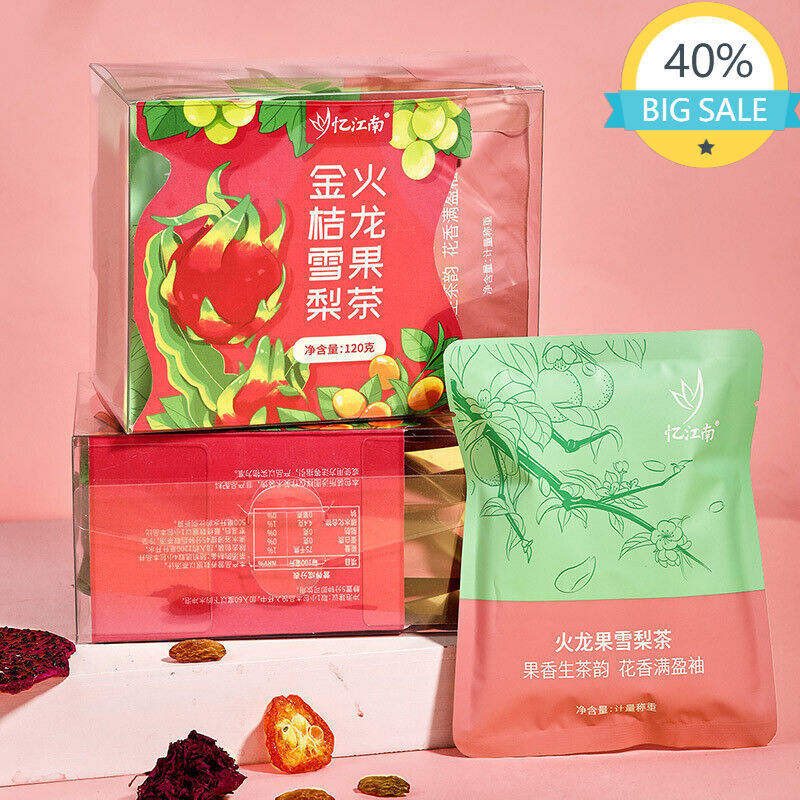 High quality Sydney Kumquat Dragon Fruit Tea Individual Sachets 120g