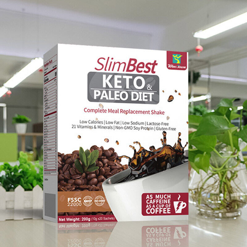Natural Slimming Keto Coffee Diet Weight Loss Herbal Detox Instant Coffee 10g*20