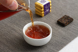 500g Yunnan Pu-erh Ripe Tea Glutinous Aromatic Mini Square Brick Tea Thin Slices
