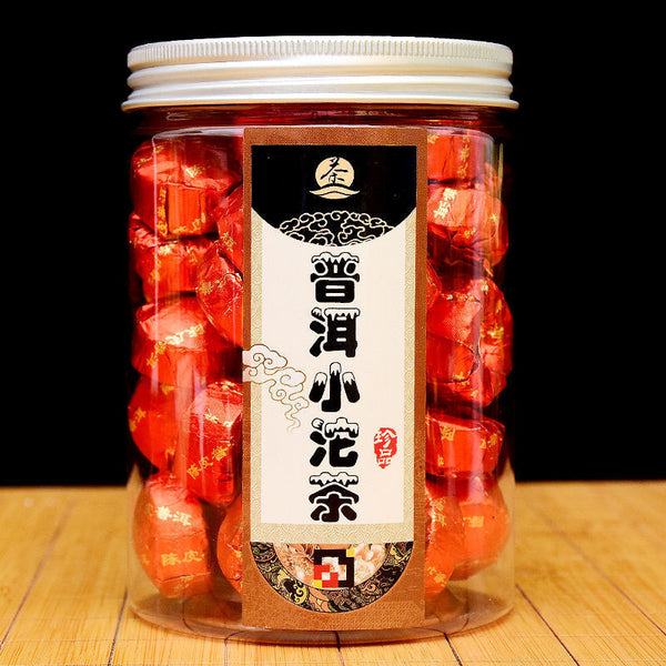 Pu'er Ripe Tea Mini Tuocha Glutinous Rice Flavor Yunnan Menghai Tangerine Peel