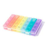 28 Grid Rainbow Medicine Box One Week Pill Box Classification Medicine Holder
