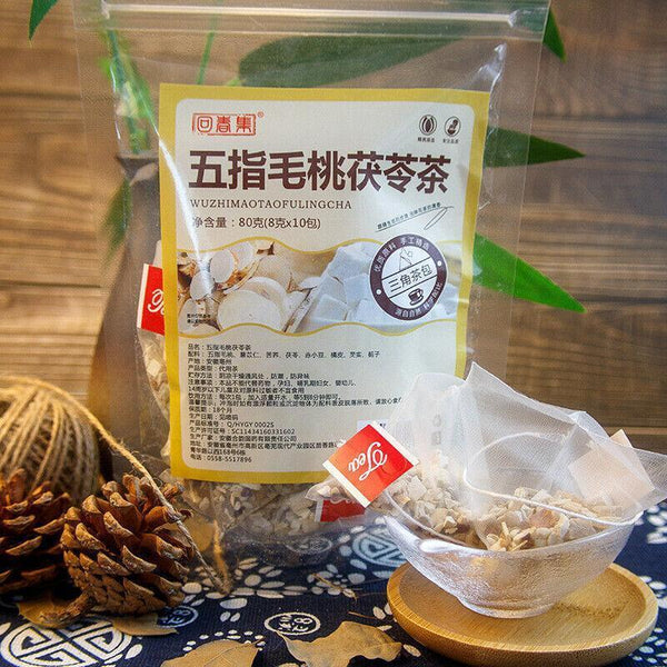 Natural  Five Fingers Peach Poria Tea, Coix Seed Tartary Buckwheat-50g