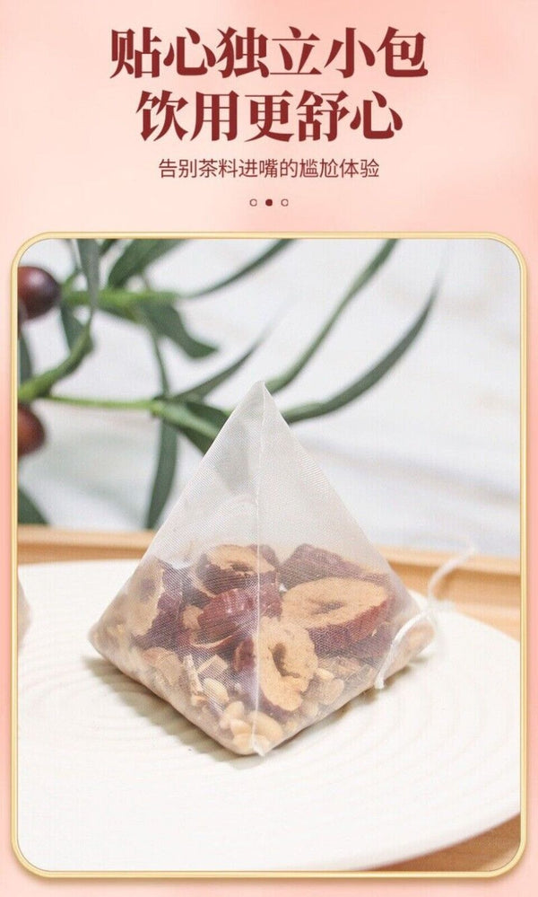 Licorice Wheat Jujube Tea 480g Glycyrrhiza Herbal Blend Easy Brew Triangle Bags