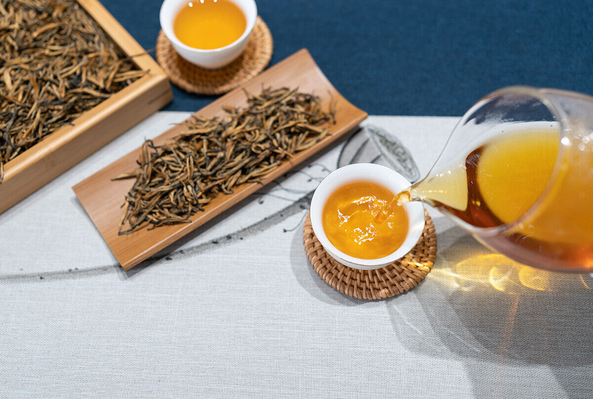 500G Yunnan Black Tea Mini Gold Needle Fengqing Dian Hong Tea Small Gold Needle