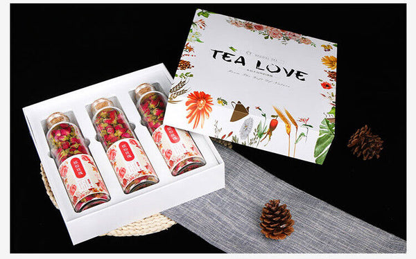 150G Rose tea, osmanthus box, flower fruit tea, gift box, flower tea