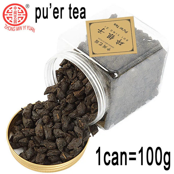 TeaNew Black Tea Pu'er Tea Canned Cooked Tea Fossil Old Cooked Pu'er Tea 100g