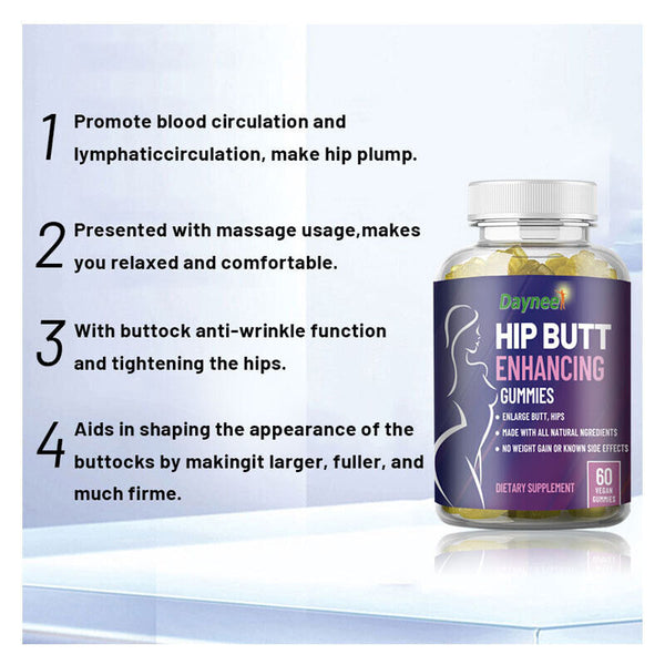 Hip Butt Enhancing Gummies Hip Big Butt Capsule 60 capsules/bottle