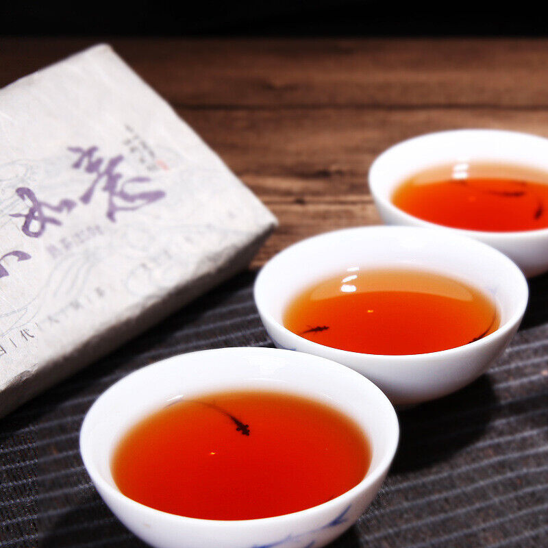 TeaFermented Tea Brick Top-Grade Black Tea Health 250g Pu-Erh Ripe Tea Purple Bud