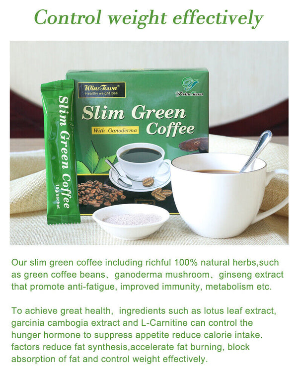 Slim Diet Green Weight Loss Coffee Slimming Instant Coffee 10g*18bags