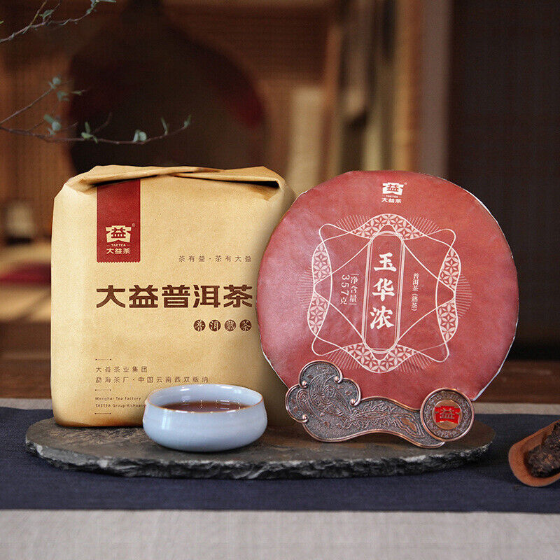 Dayi Puerh Tea Yuhua Strong Ripe Tea Batch 2201 Yunnan Menghai 357g Main image
