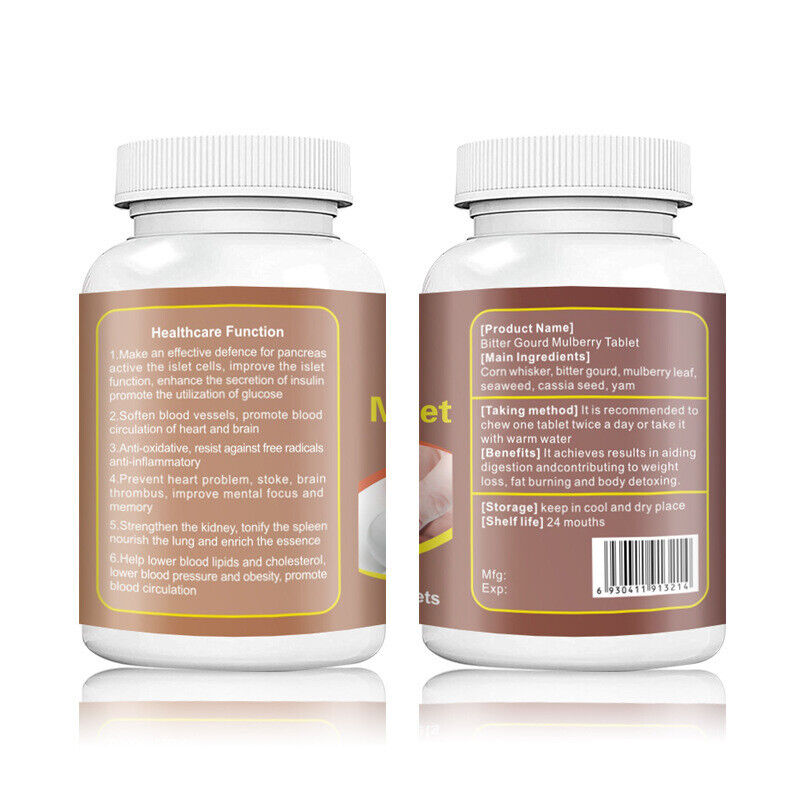 Bitter Gourd Mulberry Tablet Diabetic Glucose Support Supplement Blood Sugar