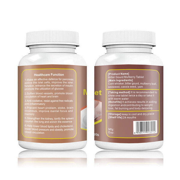 Bitter Gourd Mulberry Tablet Diabetic Glucose Support Supplement Blood Sugar