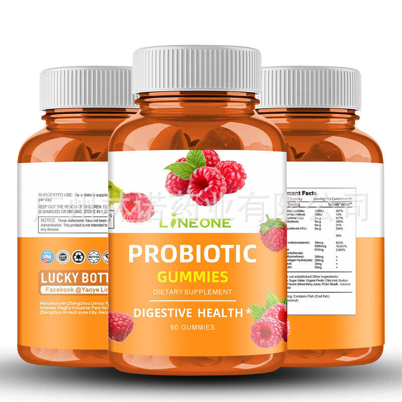 Daily Probiotic Gummies-5Billion CFU Extra Strength Probiotic Supplement 60 Pcs