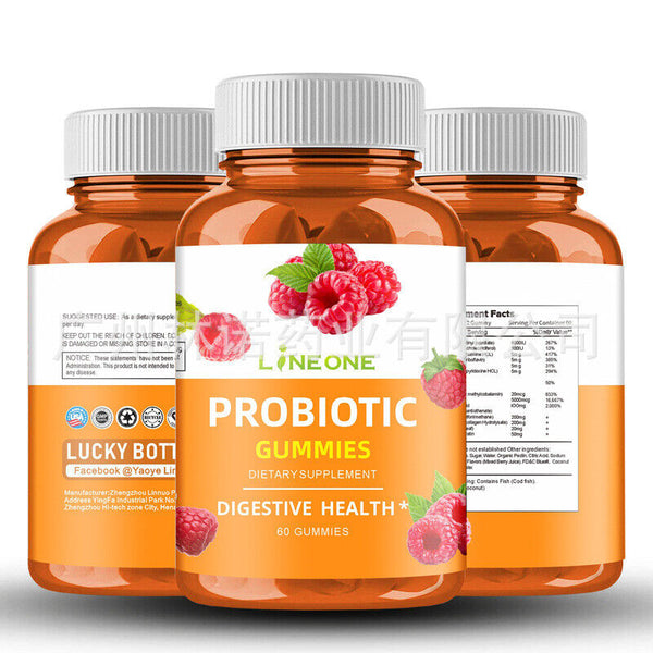 Daily Probiotic Gummies-5Billion CFU Extra Strength Probiotic Supplement 60 Pcs