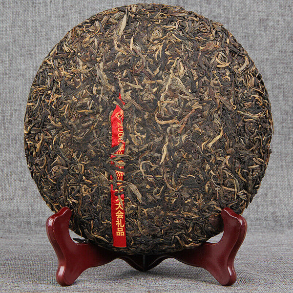Pu'er Tea Cake Green Tea Big Leaf Pu-erh Tea 400g Natural Menghai Qizi Raw