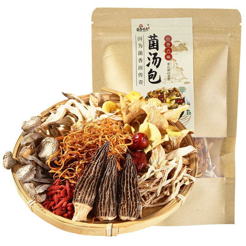 Yunnan Colorful Mushroom Soup Pack – Dried Gift Box for Spring Festival Main image
