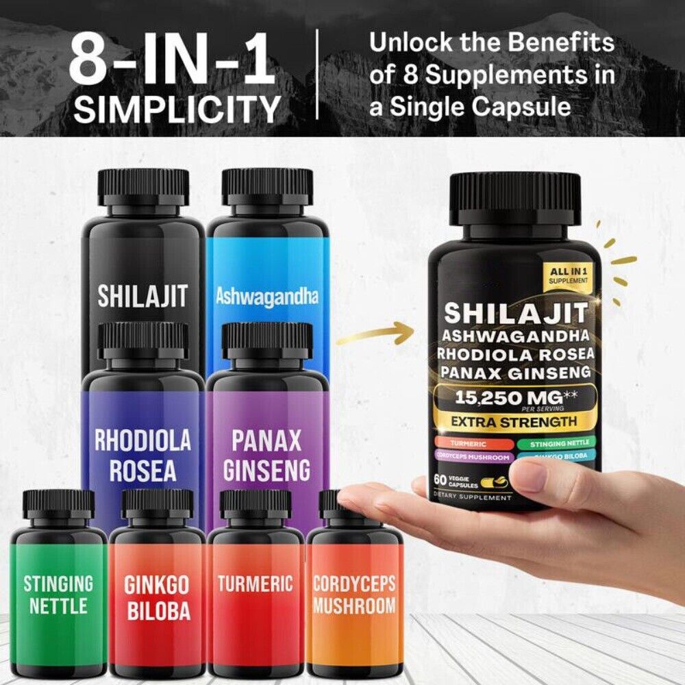 Sea Moss Multivitamin Shilajit Power Combo Vitality Main image