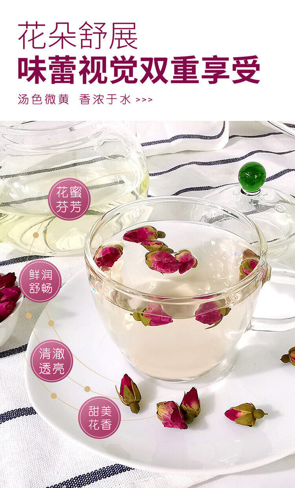 Authentic Rose Tea High Grade Dried Rose Fragrance Herb Tea Bag 100g
