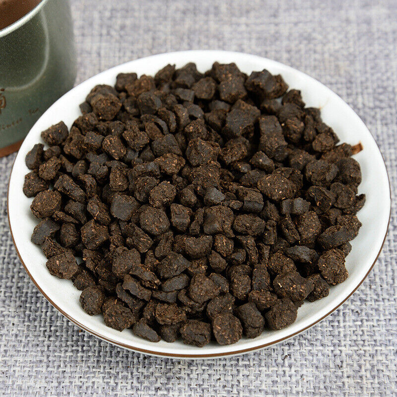 Yunnan Puerh Tea Fossil Glutinous Fragrance Broken Silver 100g Tin Cooked Tea