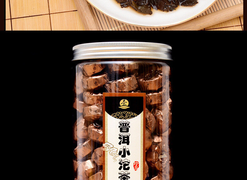Menghai Aged Ripe Tea Black Tea Yunnan Pu-erh Tea Mini Golden Tuo Cake