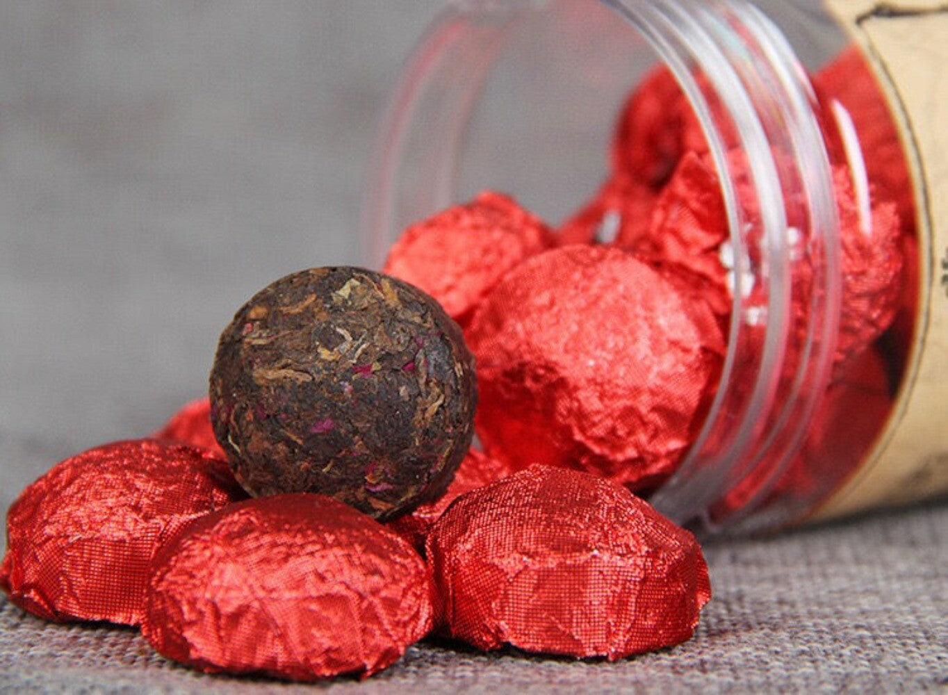 Yunnan Rose Ripe Pu-erh Mini Tuo Tea 100g Canned Loose Fragrant Blend Main image