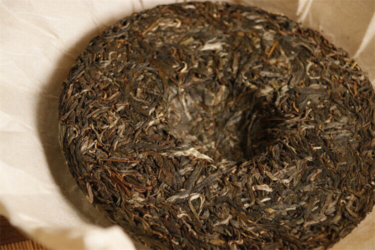 357g Yiwu Ancient Tree Tea Mint Hetang Pu'er Tea Raw Tea Cake Fresh and Elegant