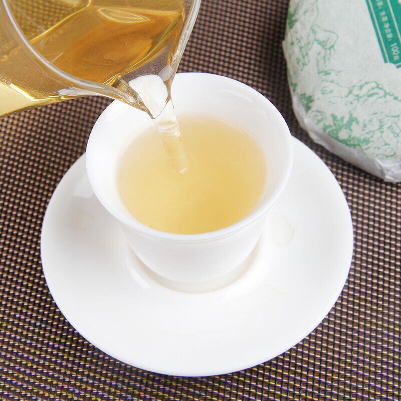 100g Pu-erh Raw Tea Cake 普洱生茶饼布朗山普洱七子饼圆茶生饼100克小饼茶叶 Secondary image