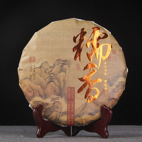Yunnan Traditional Glutinous Rice Fragrant Puer Tea Cooked Puerh Black Tea 357g