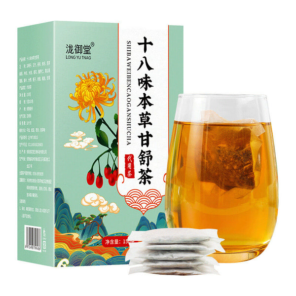 Eighteen Herbs Gan Shu Tea 30x5g Bagged Hanfang Benefits Tea