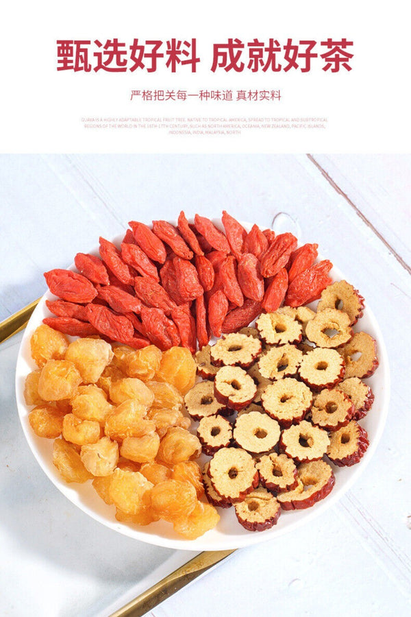 Longan Red Date Goji Herbal Tea for Women Natural Relaxing Goddess Blend