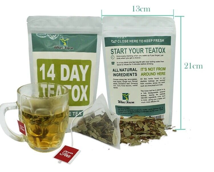 Slim Tea Detox 28 Day Ultimate Tea Skinny Tox Teatox Pyramid White Tea Skinny Main image