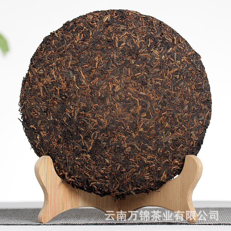357g Jingmai Pu'er Tea Cake Golden Buds Ripe Tea Yunnan Seven Seeds Cake Tea Secondary image