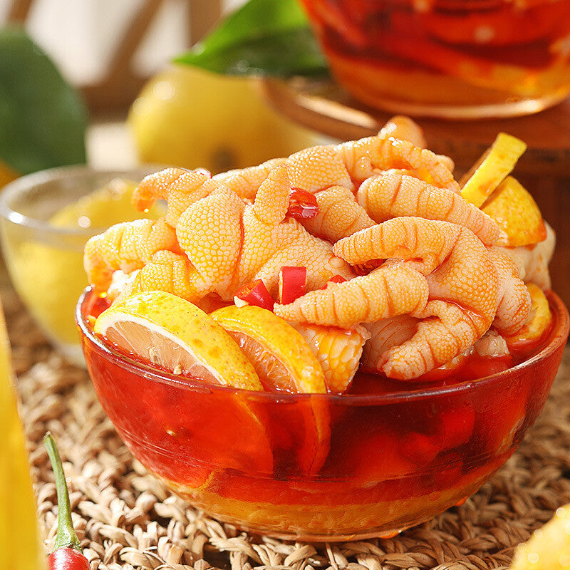 200g Boneless Chicken Feet with Lemon Hot and Sour Snacks Boneless Phoenix Feet Secondary image