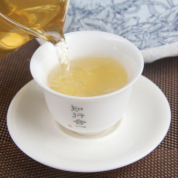 357g Largre Leaf Gao Shan Qing Bing Raw Puer Tea,2020 Year Yunnan Shen Puer Tea