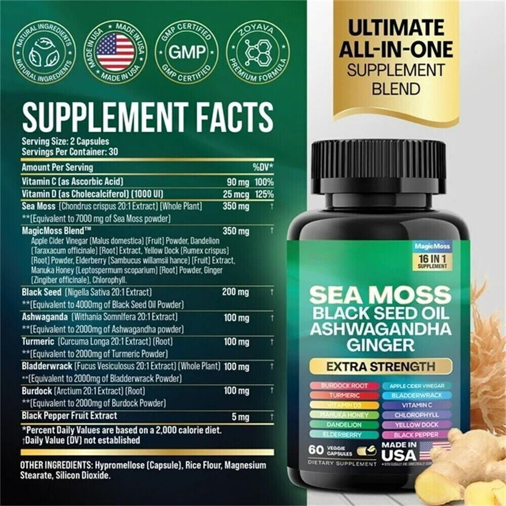 Dynamic Vitality Bundle , Sea Moss Multivitamin & Shilajit Power Combo