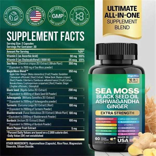 Dynamic Vitality Bundle , Sea Moss Multivitamin & Shilajit Power Combo