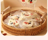 Yogurt Nut Crisps with Almonds Heart Shaped Snack Sweet Gift Idea Popular Treat