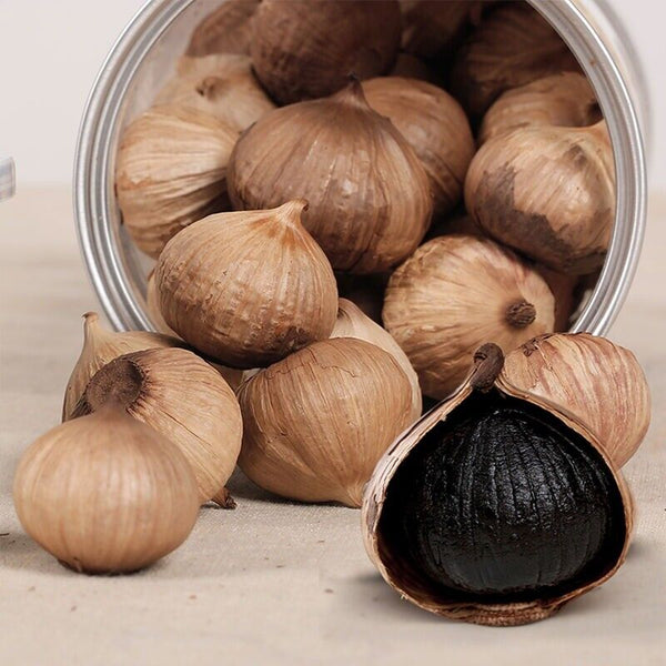Schwarzer KnoblauchAuthentischer fermentierter schwarzer Knoblauch Instant-Snack