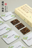 Floral Aged Shoumei Tea Cakes Luxury Gift Box Fuding Osmanthus White Tea