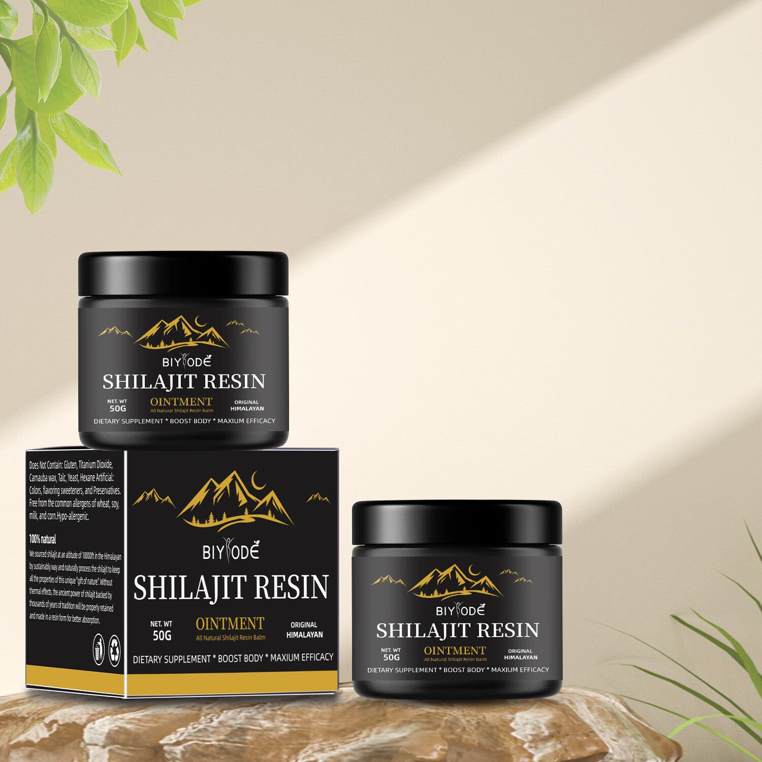 Himalayan Shilajit Resin, 50g 100% Pure, Lab Tested, Safest & Highest Potency