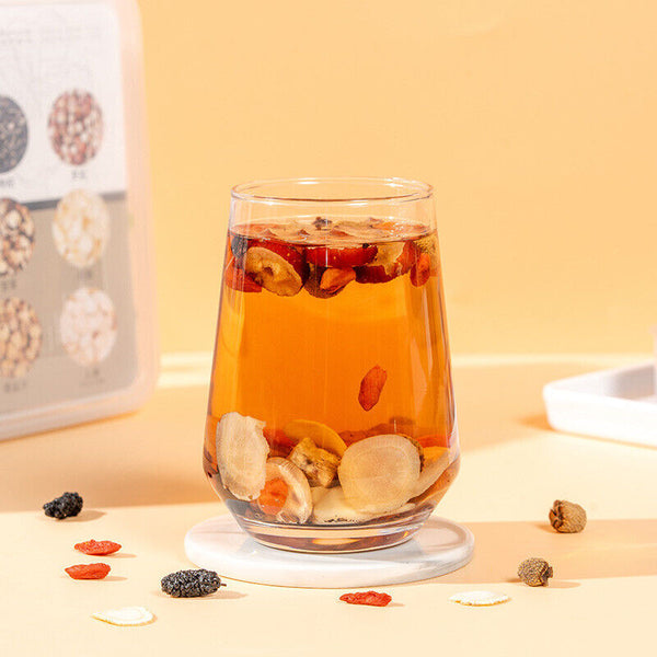 Herbal Wellness Tea Ginseng Goji Mulberry Tea Small Jar 30 Boxes