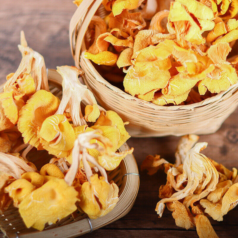 Yunnan Specialty Chanterelles Dried Yellow Silk Mushrooms Edible Mushrooms 80G