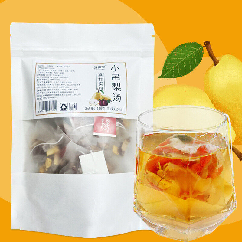 Rock Sugar Snow Pear Tremella Tea Winter Drink Longan Jujube Goji Tea