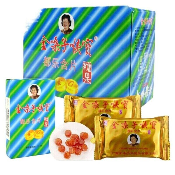 Golden Throat Lozenges -Mint, 6 Pills x 2 Plates, 8 Boxes, Soothing Throat Candy