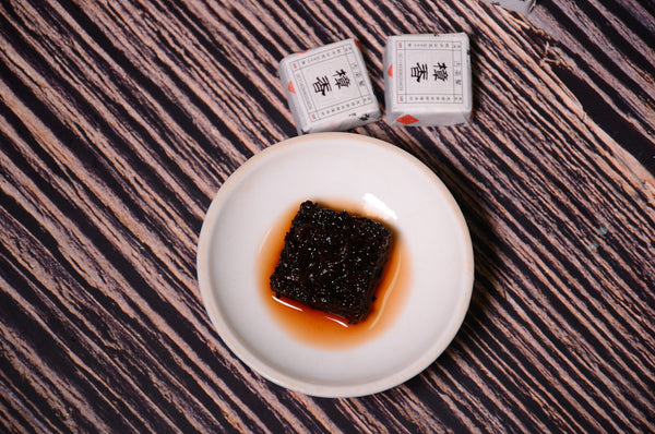 500g camphor puerh ripe tea small square brick Yunnan mini small tuo Menghai tea