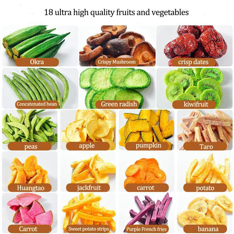 Mixed Fruits and Vegetables Crispy Slices Dried Vegetables Dried Fruits Snacks