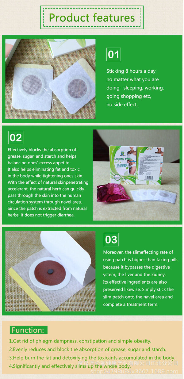 Slimming Detox Navel Patch Happy Loss Weight 10 Pieces