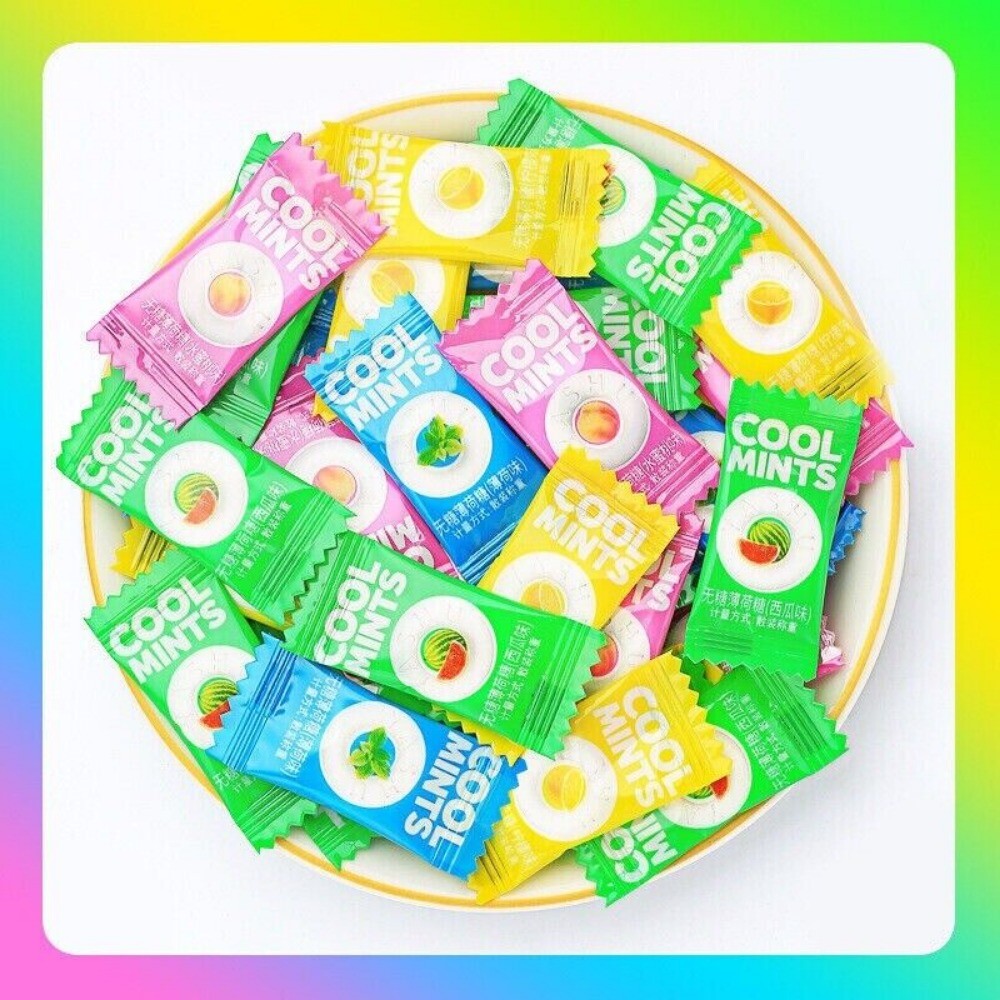 Sugar Free Fruit Mints Fresh Breath Party Candy Assorted Flavors Secondary image