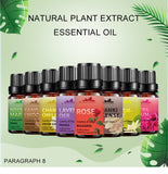 Essential Oils 100% Pure Natural Therapeutic Massage Oil 10 mL*8-piece Set