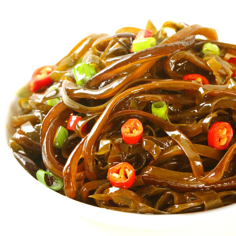 Spicy Kelp Shredded Seaweed Snack Instant Open Bag Secondary image